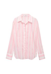 STRIPED  - Button-down blouse - pink
