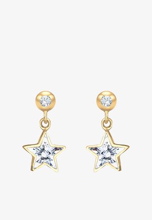 Elli SPARKLING STAR ASTRO - MIT KRISTALLEN VON SWAROVSKI® - Øreringe - gold-coloured