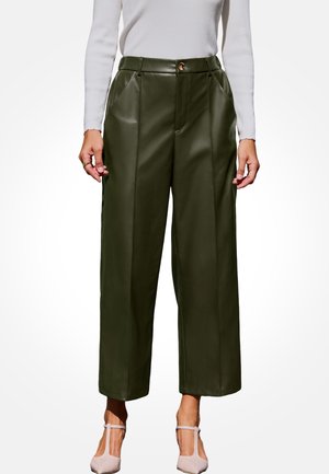 CHIC WIDE-LEG  - Broek - dark green