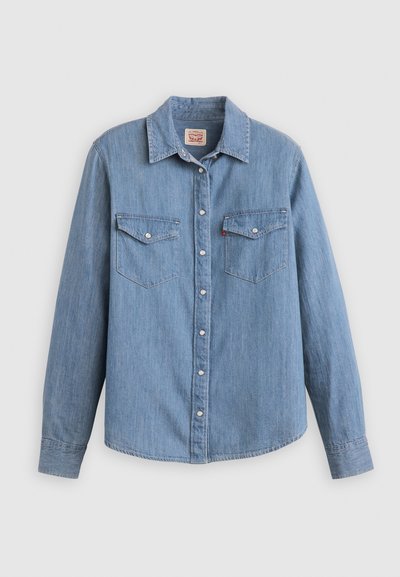 ICONIC WESTERN - Chemisier - play break linen+ denim