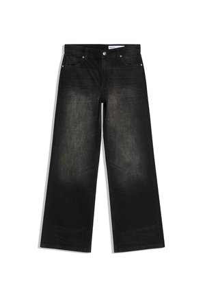 Džínsy baggy - black