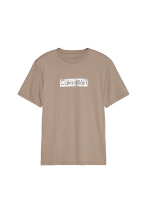 Calvin Klein, GRAPHIC - Nyomott mintás póló - roasted cashew