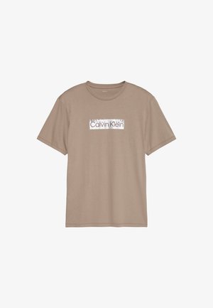 Calvin Klein, GRAPHIC - Nyomott mintás póló - roasted cashew