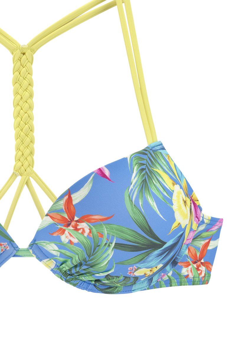 Venice Beach Bikini top blau bedruckt/blue Zalando