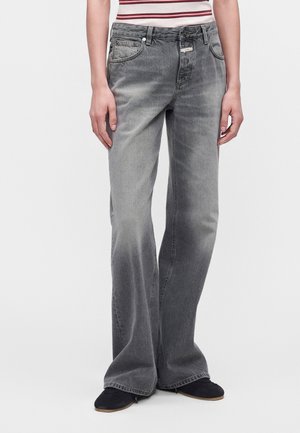 CLOSED, GILLAN - Дънки с широк крачол - mid grey