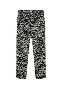 TOM TAILOR CROPPED - Broek - black small abstract design
