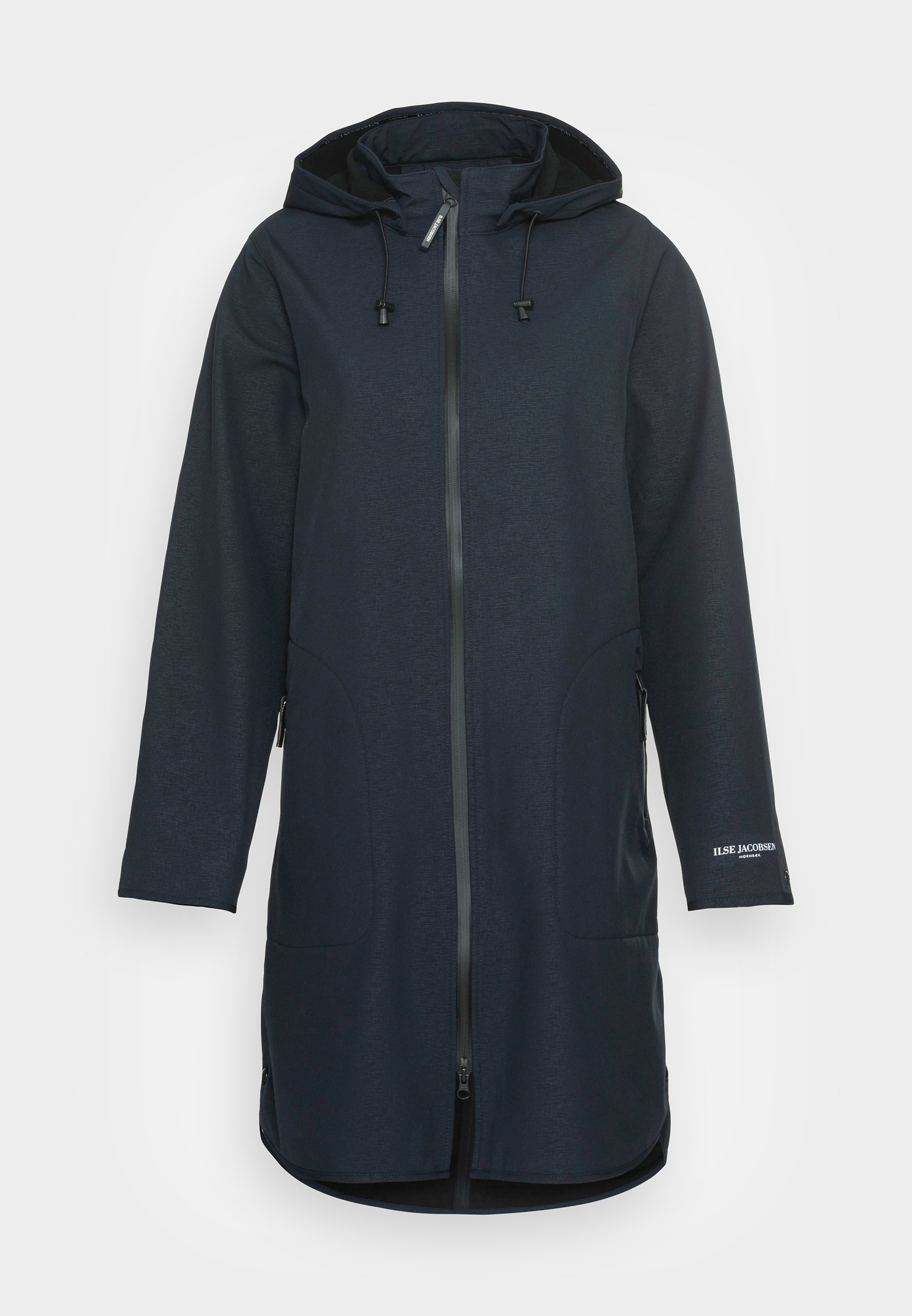 ILSE JACOBSEN ブラックレインコート38 Ilse Jacobsen Women's Long Raincoat | MK Nordika USA