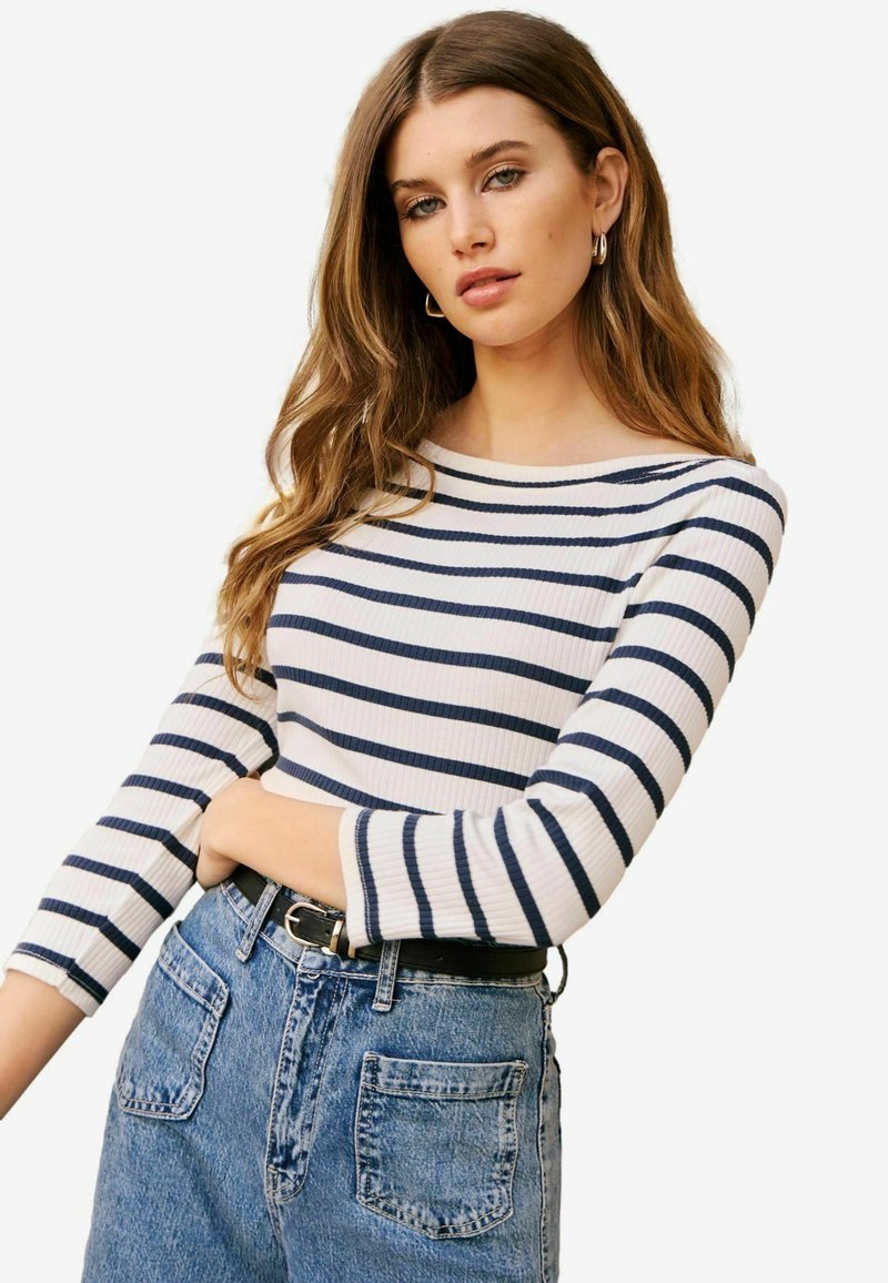 Friends Like These 3/4 SLEEVE BOAT NECK - Hosszú ujjú felső - blue stripe