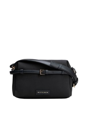 WITH A DECORATIVE STRAP - Schoudertas - black