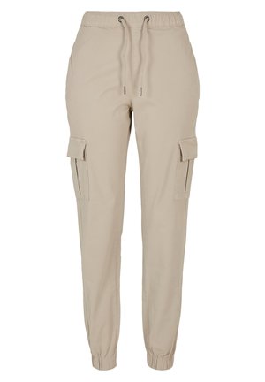 HIGH WAIST COMFORT - Cargo trousers - softseagrass