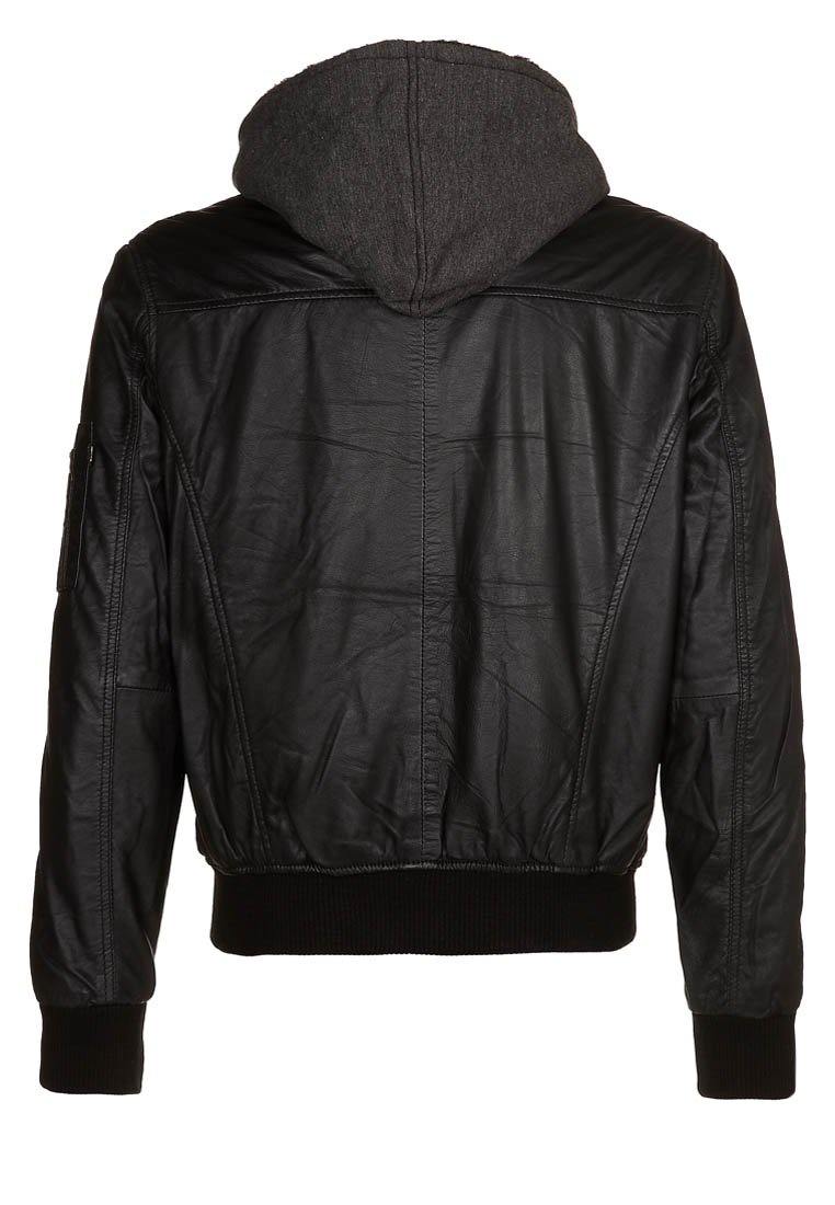 Alpha Industries Skinnjacka black Zalando.se Alpha Industries Jacka i konstläder black Zalando.se