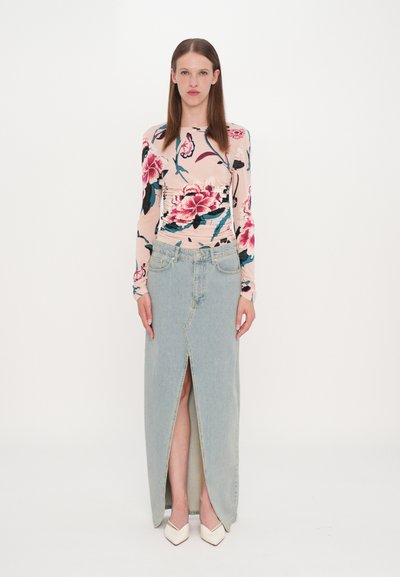 Diane von Furstenberg LONG SLEEVE SHIRT - Tops ar garām piedurknēm - light pink