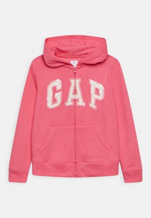 LOGO FZ GIRLS - Felpa con zip - pink jubilee nylon on
