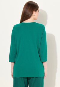 Ulla Popken GROSSE GRÖSSEN - Top s dlouhým rukávem - emerald green