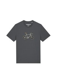 watapparel BIKE - T-shirt imprimé - anthracite