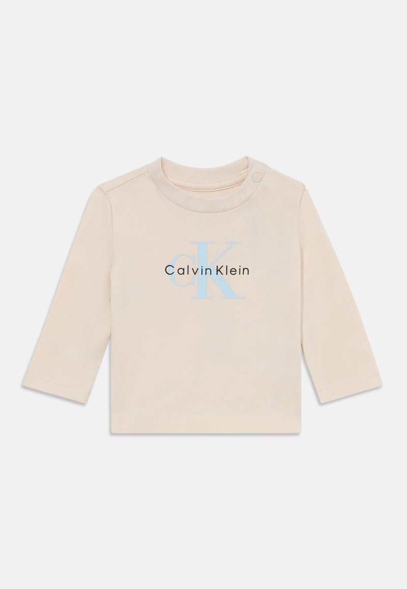 Calvin Klein Jeans MONOGRAM UNISEX - Langarmshirt - whitecap gray