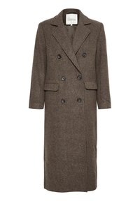FRANNIE - Klasičan kaput - seal brown melange
