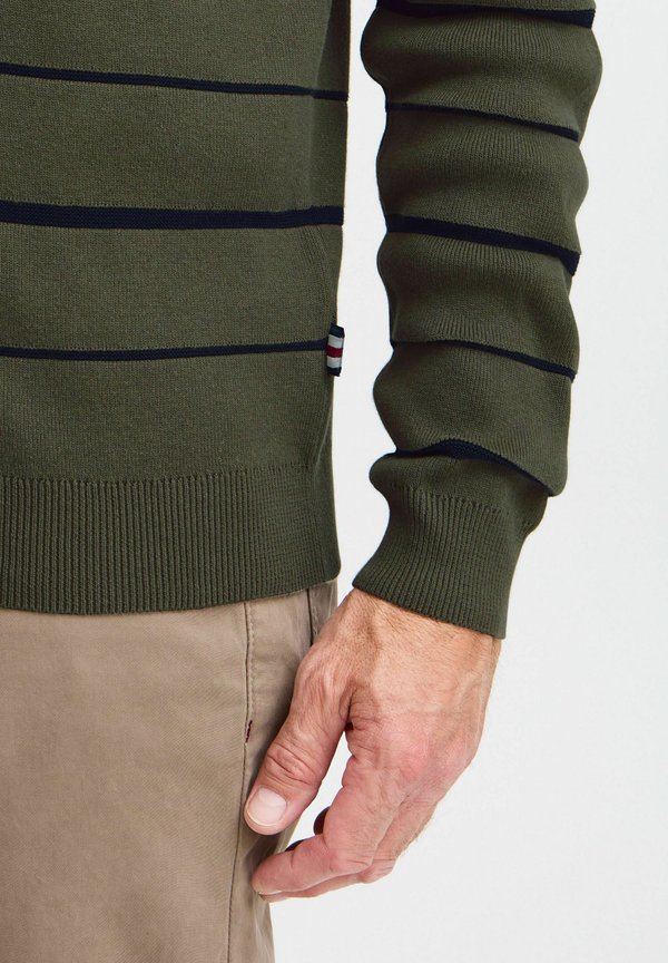 FQKYLE reversed strip crewneck neck - Jumper - grape leaf3