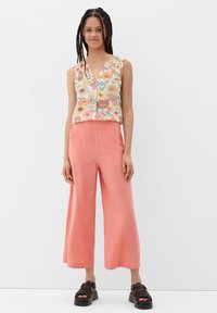 QS MIT RAFFUNG - Bluse - beige