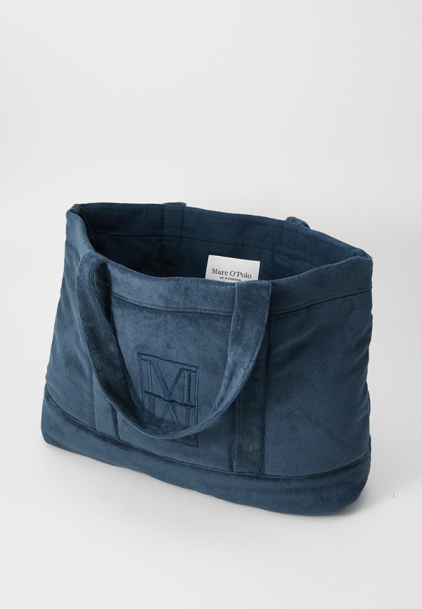 TOTE BAG SHOULDER STRAPS EMBROIDERY AT CENTER FRONT WITH POCKET - Tote bag3