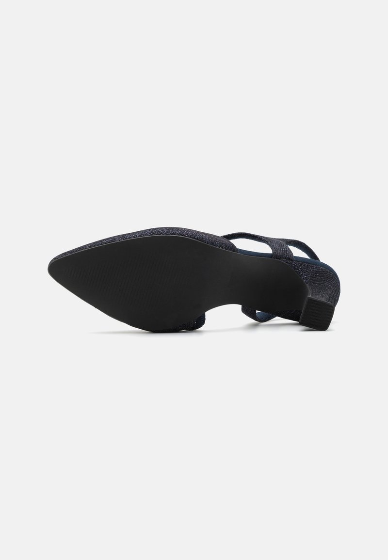 Scarpe Estive Décolleté Slingback Eleganti Marco Tozzi Donna – Vegane, Con Suola Morbida Feel Me, Per Ufficio E Occasioni Speciali Slingback Blu Navy