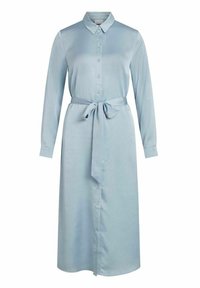 VILA Skjortklänning - mottled light blue