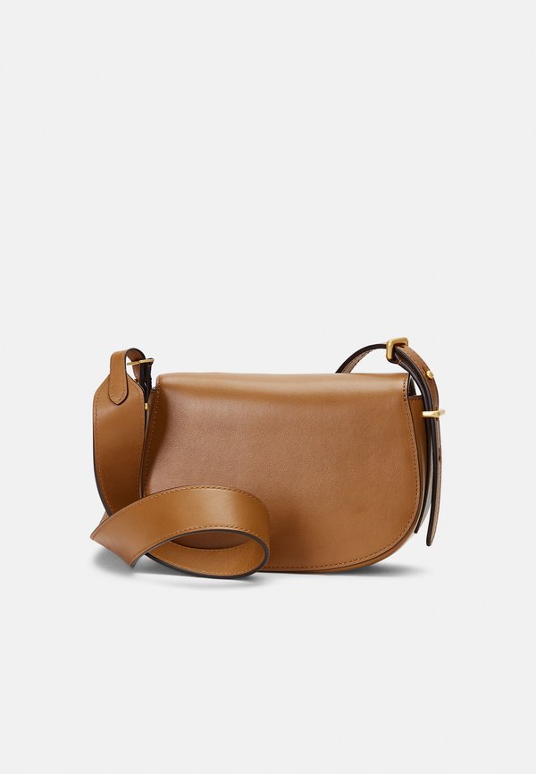 POLO ID CALFSKIN MINI SADDLE BAG - Cross body bag - tan3