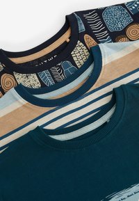 Next 3 PACK - REGULAR FIT - Pyjama - navy camel palm tree