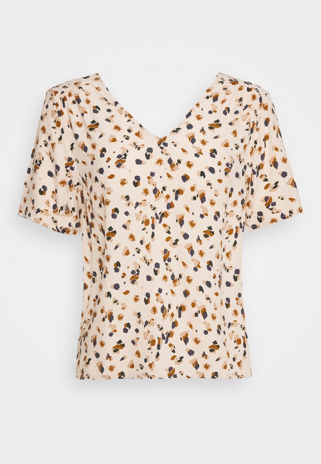 ACC-7030-0032 BEIGE TIE DYE BLOUE