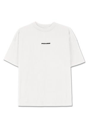 Pegador BRACY HEAVY OVERSIZED TEE - Základné tričko - washed snow white black