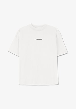 Pegador BRACY HEAVY OVERSIZED TEE - Základné tričko - washed snow white black