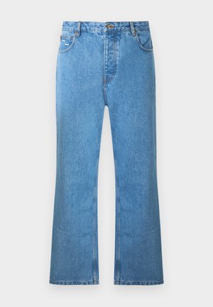 PANTS WASHED - Jean boyfriend - indigo