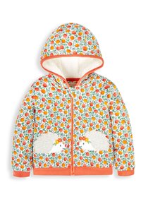 JoJo Maman Bébé HEDGEHOG APPLIQUE COSY  - Cipzáras pulóver - rust