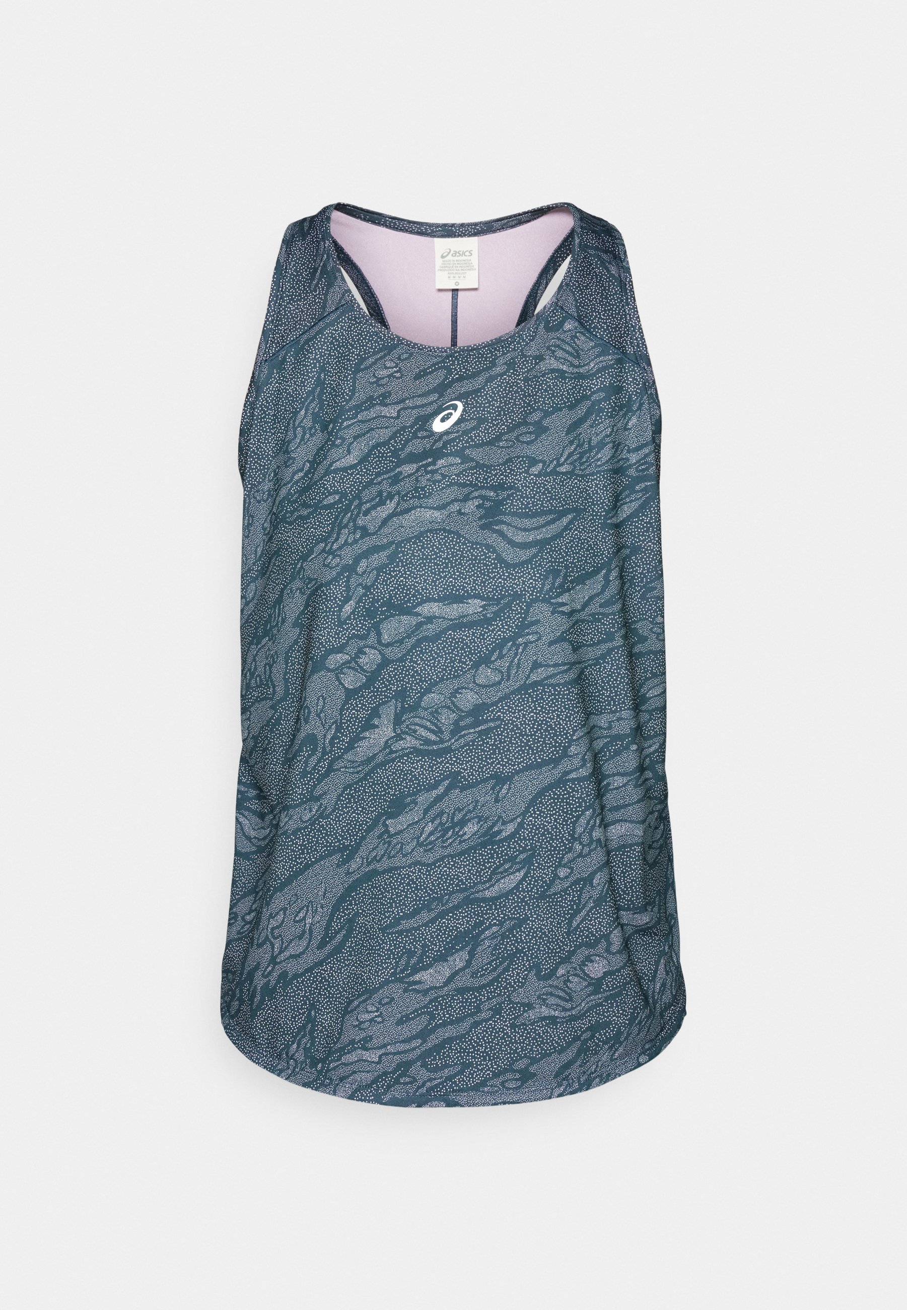 売れ筋商品|||アシックス Tシャツ レディース トップス ROAD ALL OVER TANK - Top - saxon green/light ube ROAD ALL OVER PRINT TANK | Women | SAXON GREEN/LIGHT UBE
