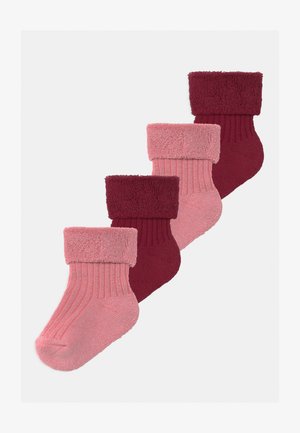 Ewers 4 PACK - Socken - rose/dark rose