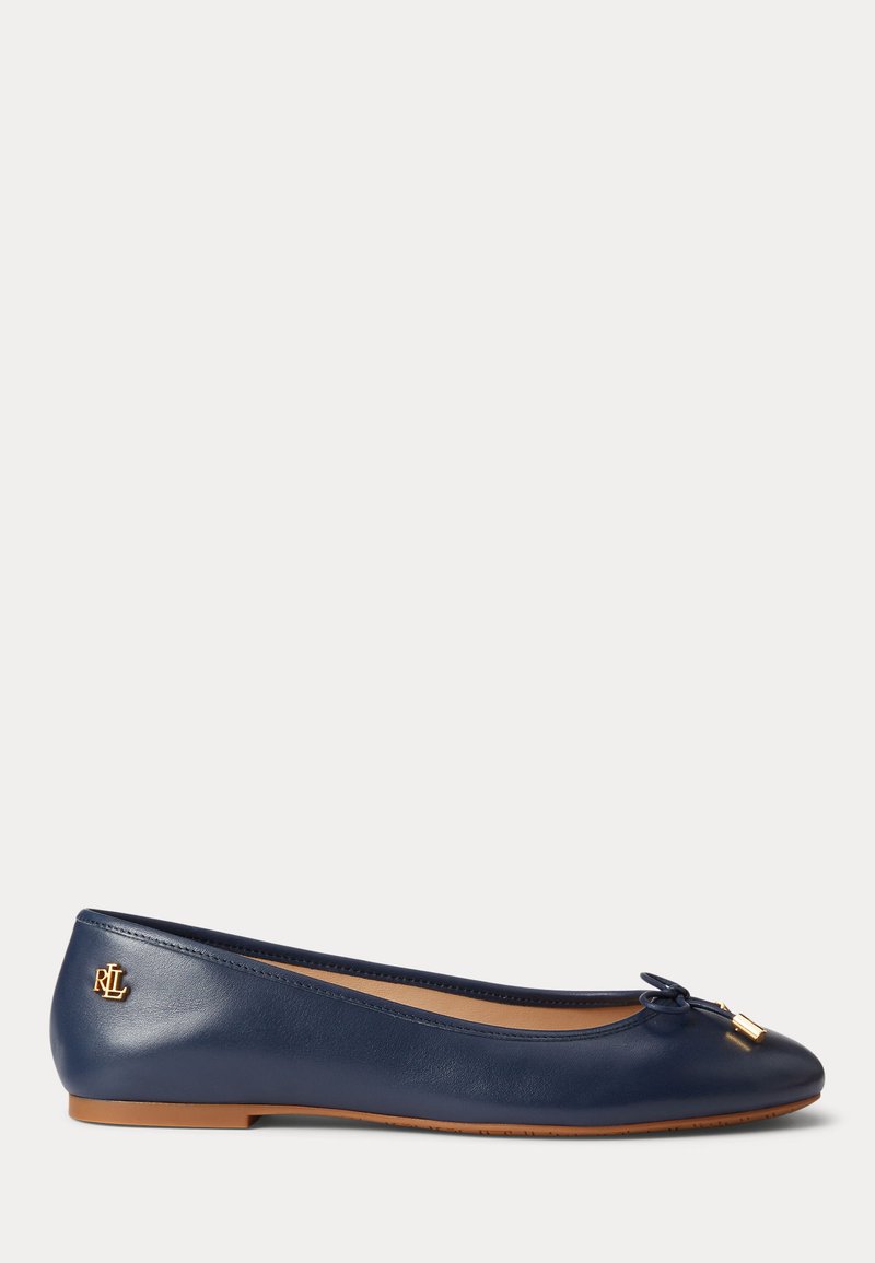Lauren Ralph Lauren JAYNA NAPPA LEATHER FLAT - Ballerine - refined navy