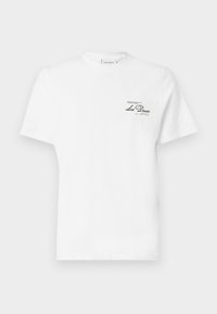 SCANDINAVIAN - T-shirt estampada - white/chive green