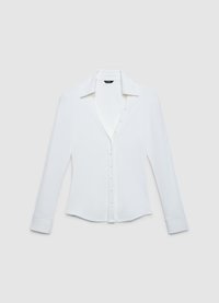 Calliope TINTA UNITA - Hemdbluse - bianco lana