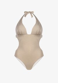 Niewybrane, monokini push-up, tkanian lurex
