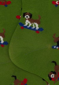 Gallo WITH DOG MOTIF - Calze - verde