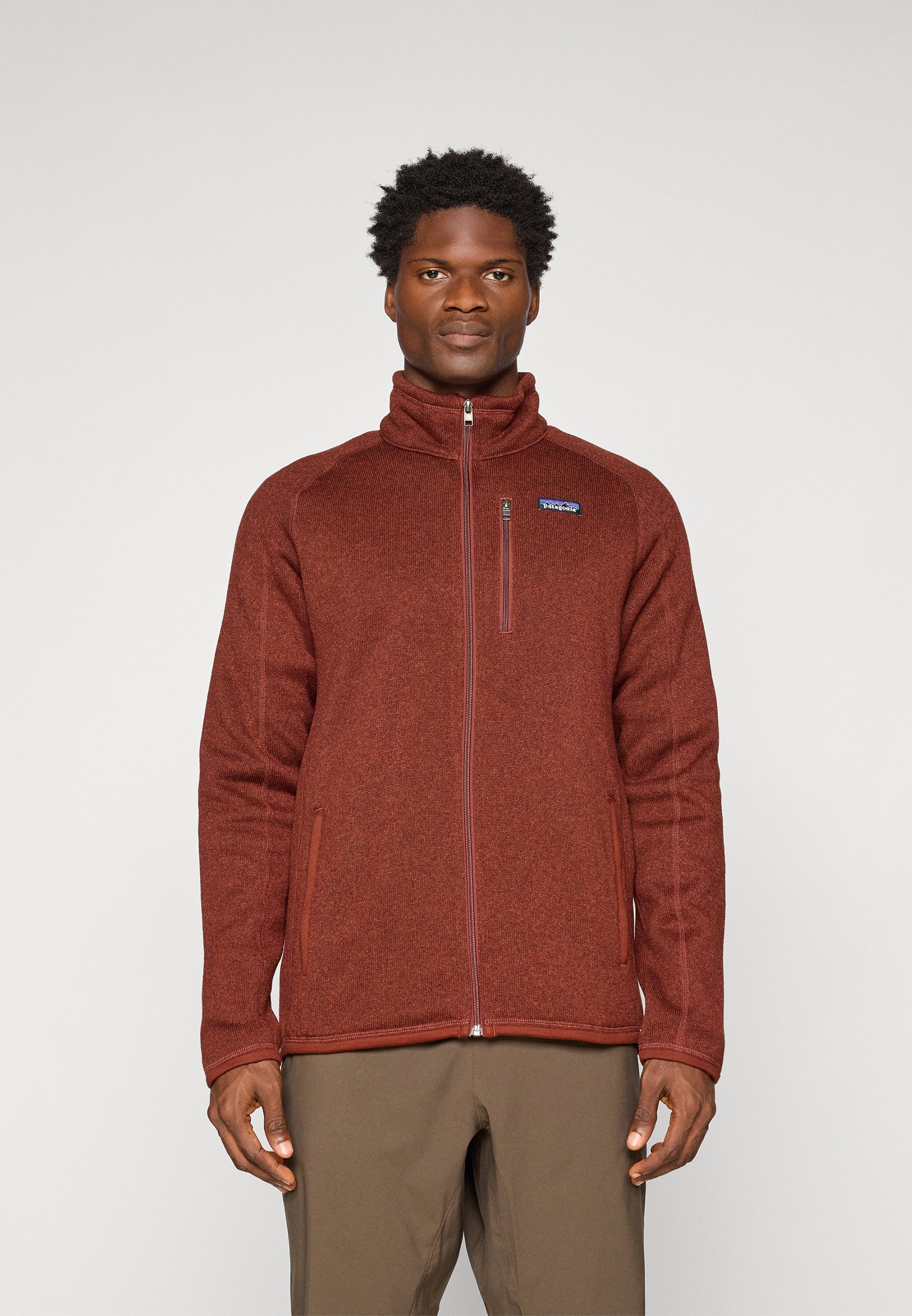 Pull Homme Mountain Hardwear 1/2 Zip - Polaire Doublée Rouge Et Marron, Taille M, Occasion
