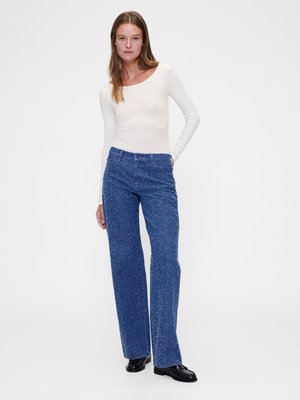 SCOOP BACK - Top s dlhým rukávom - white