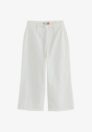 Next, PETITE FIT - WIDE LEG HIGH WAIST CROP JEANS . - Wide Leg - white