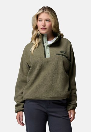 Columbia, HELVETIA™ II CROPPED HALF SNAP FLEECE - Fleece jumper - stone green safari