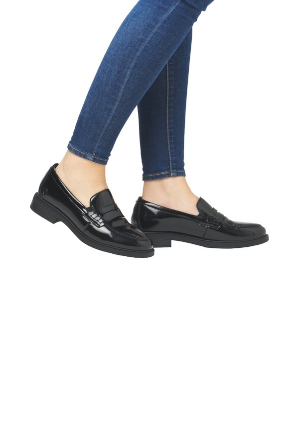 Slipper - glanzschwarz