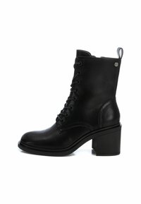 XTI Botines con cordones - black