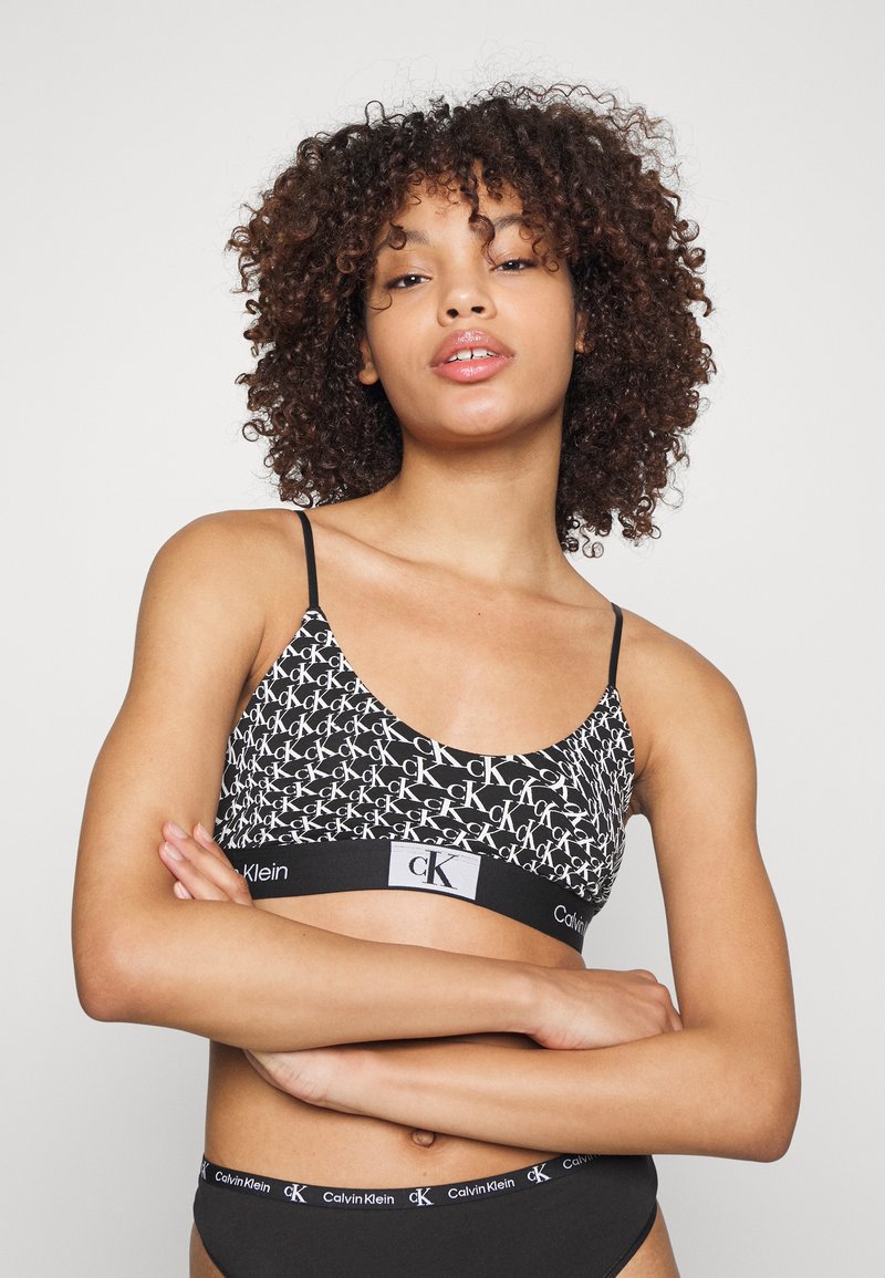 Calvin Klein Underwear UNLINED BRALETTE 1996 COTTON - Topp - black