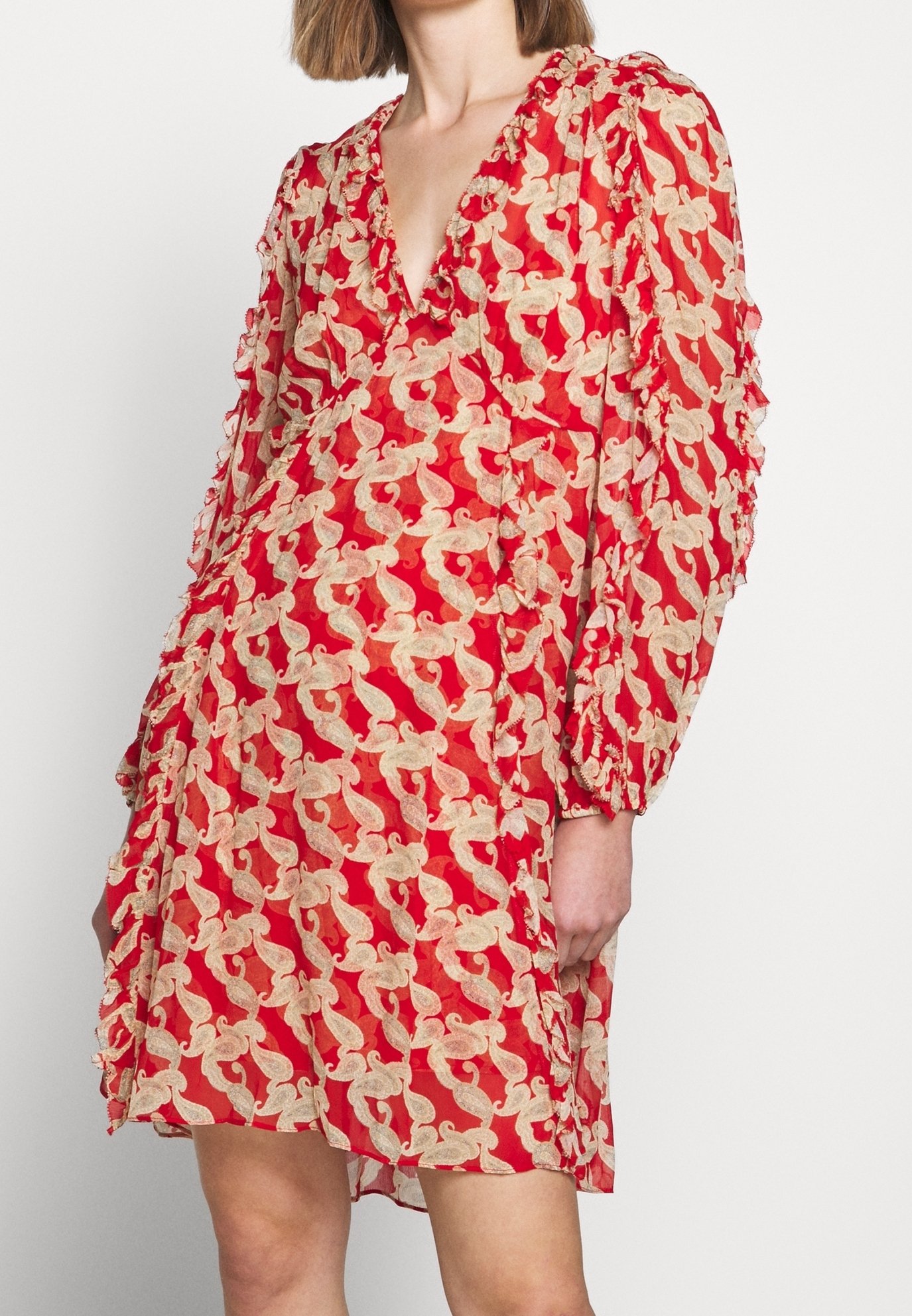The Kooples Day dress - red - (Pre-owned) - Zalando.ie
