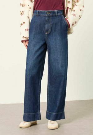FatFace, TALL FIT - WIDE LEG JEANS - Wide Leg - dark denim blue
