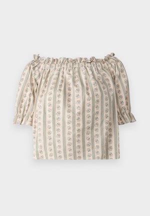 VILA, VILAURA OFF SHOULDER  - Bluza - birch aop:ditsy flowers